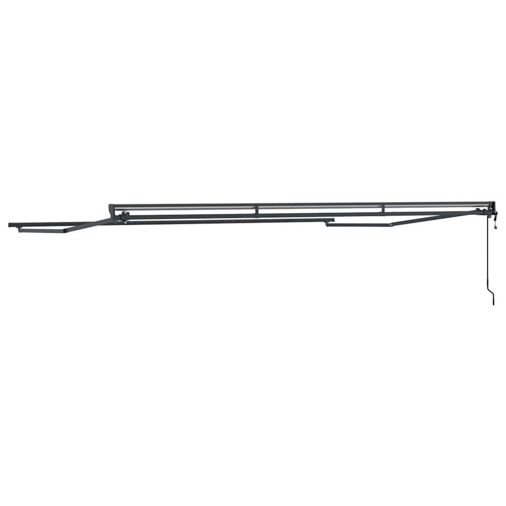 Markisenrahmen Verstellbar Anthrazit 4 x 3 m Stahl
