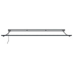 Markisenrahmen Verstellbar Anthrazit 4,5 × 3 m Stahl