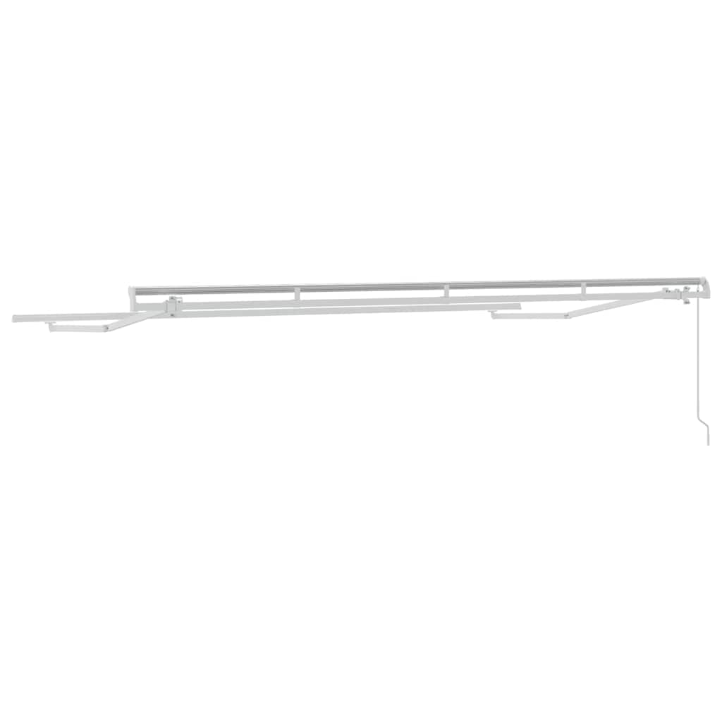 Markisenrahmen Weiß 4 x 2 m Metall