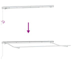 Markisenrahmen Weiß 4 x 2 m Metall