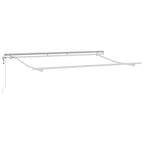 Markisenrahmen Weiß 3,5 x 2 m Metall