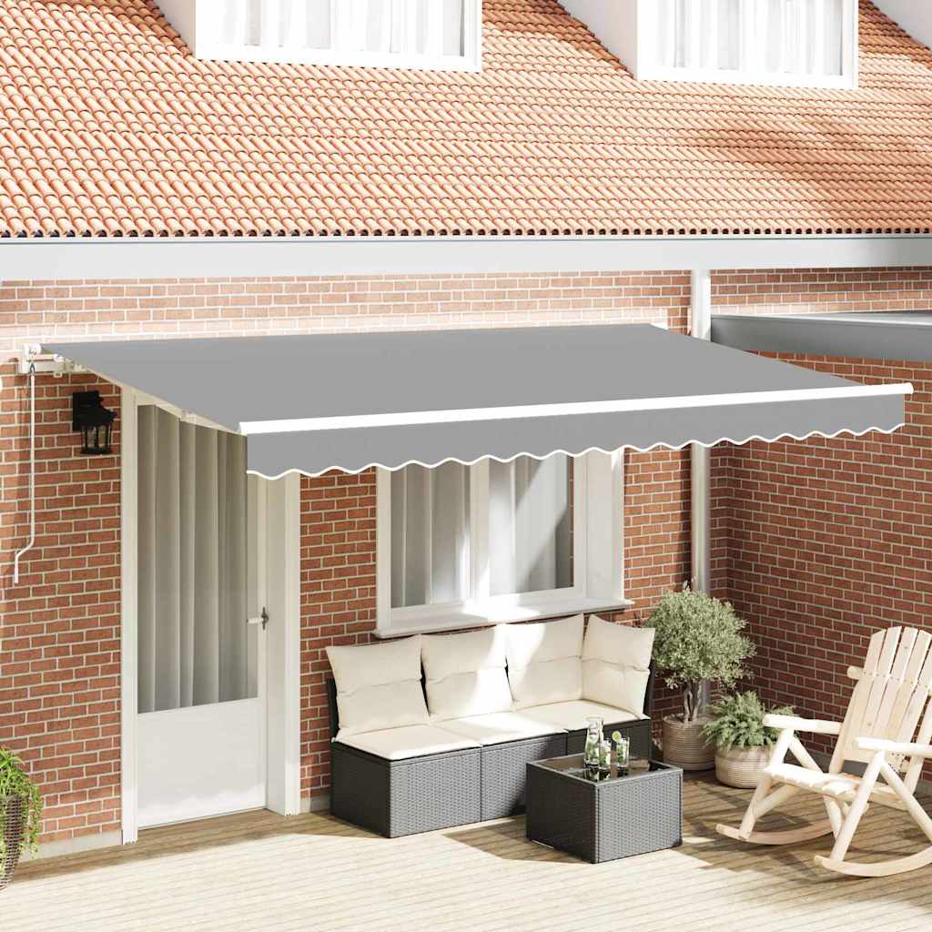 Markisenrahmen Weiß 4 x 2 m Metall