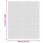 Zeltteppich Anthrazit 400 x 350 cm Polyester