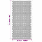 Zeltteppich Anthrazit 800 x 350 cm Polyester