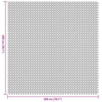 Zeltteppich Blau 200 x 200 cm Polyester
