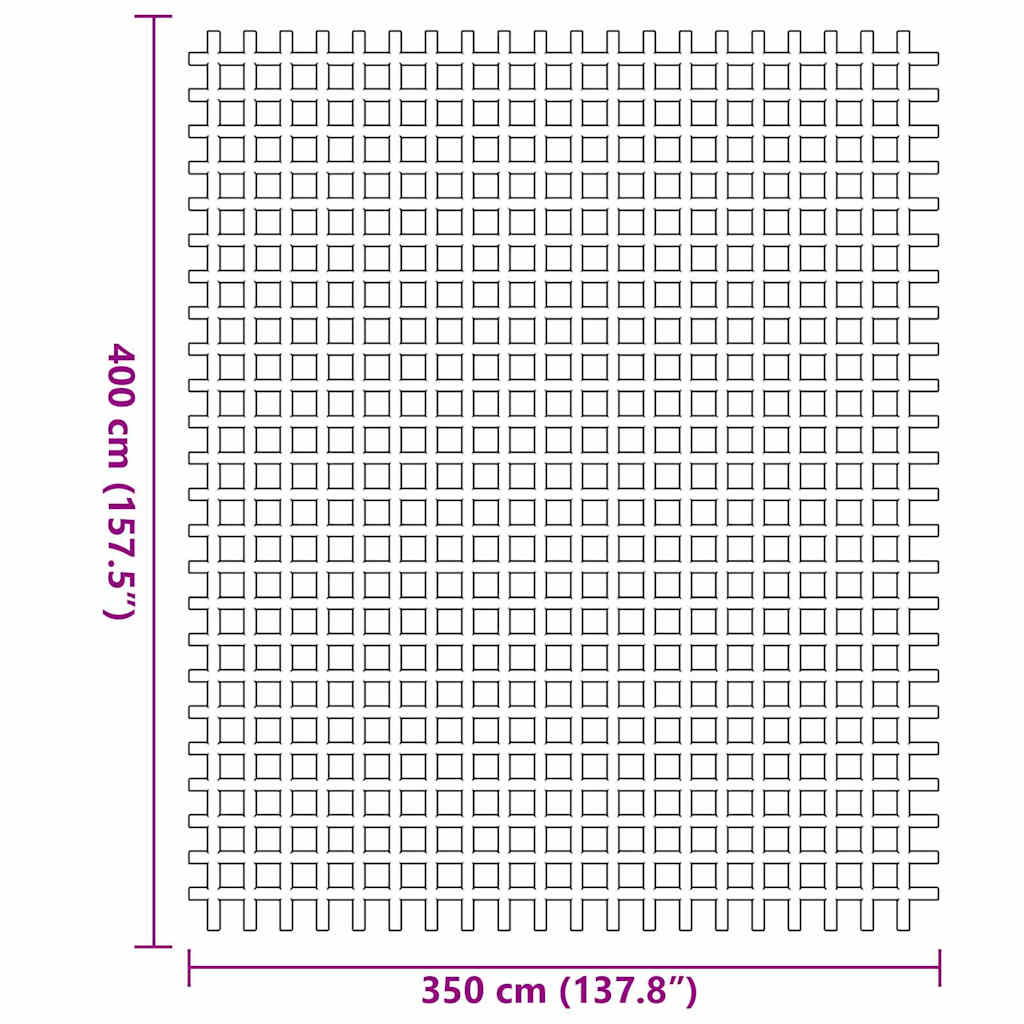 Zeltteppich Blau 400 x 350 cm Polyester