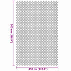 Zeltteppich Grün 500 x 350 cm Polyester