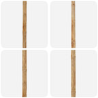 Garten-Sonnenschirm Cremeweiß Ø 270 x 260 cm Bambus
