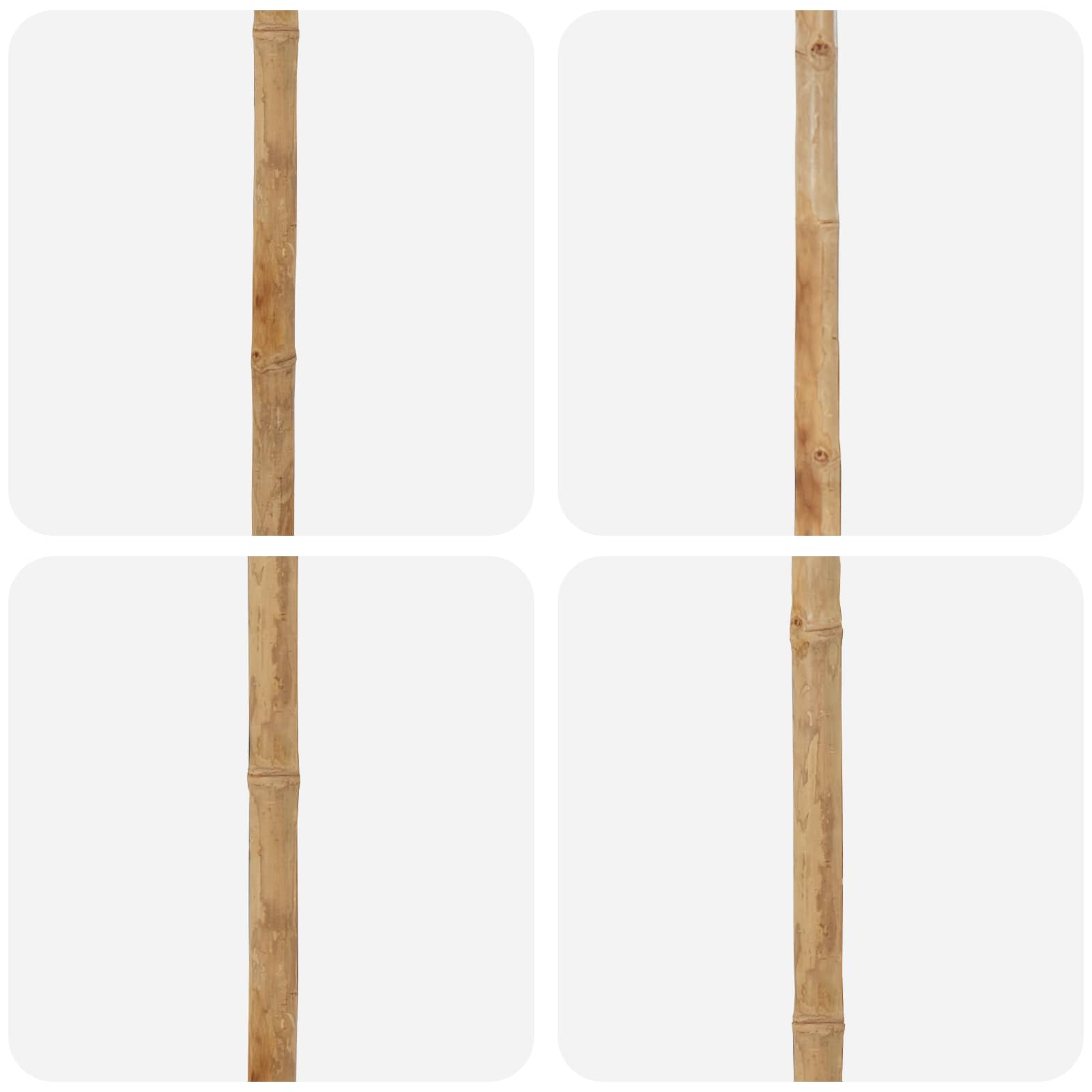 Garten-Sonnenschirm Dunkelgrau Ø 217 x 230 cm Bambus