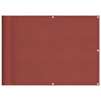 Balkon-Sichtschutz Terrakotta 75x800 cm 100 % Polyester-Oxford