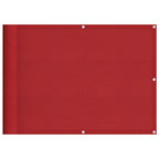 Balkon-Sichtschutz Rot 75x700 cm 100 % Polyester-Oxford