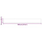 Balkon-Sichtschutz Rot 75x700 cm 100 % Polyester-Oxford
