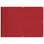 Balkon-Sichtschutz Rot 75x800 cm 100 % Polyester-Oxford