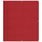 Balkon-Sichtschutz Rot 120x800 cm 100% Polyester-Oxford