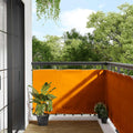 Balkon-Sichtschutz Orange 90x800 cm 100% Polyester-Oxford