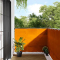 Balkon-Sichtschutz Orange 120x700 cm 100% Polyester-Oxford