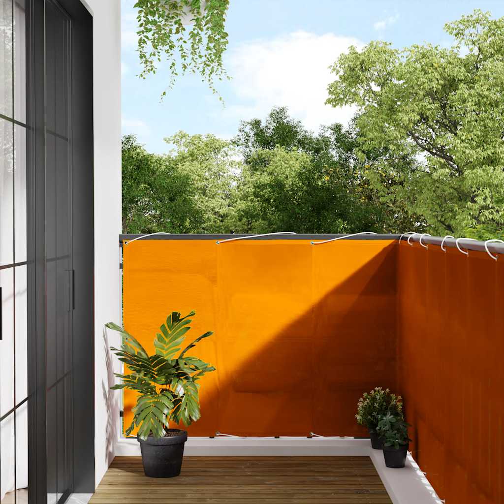 Balkon-Sichtschutz Orange 120x1000cm 100% Polyester-Oxford