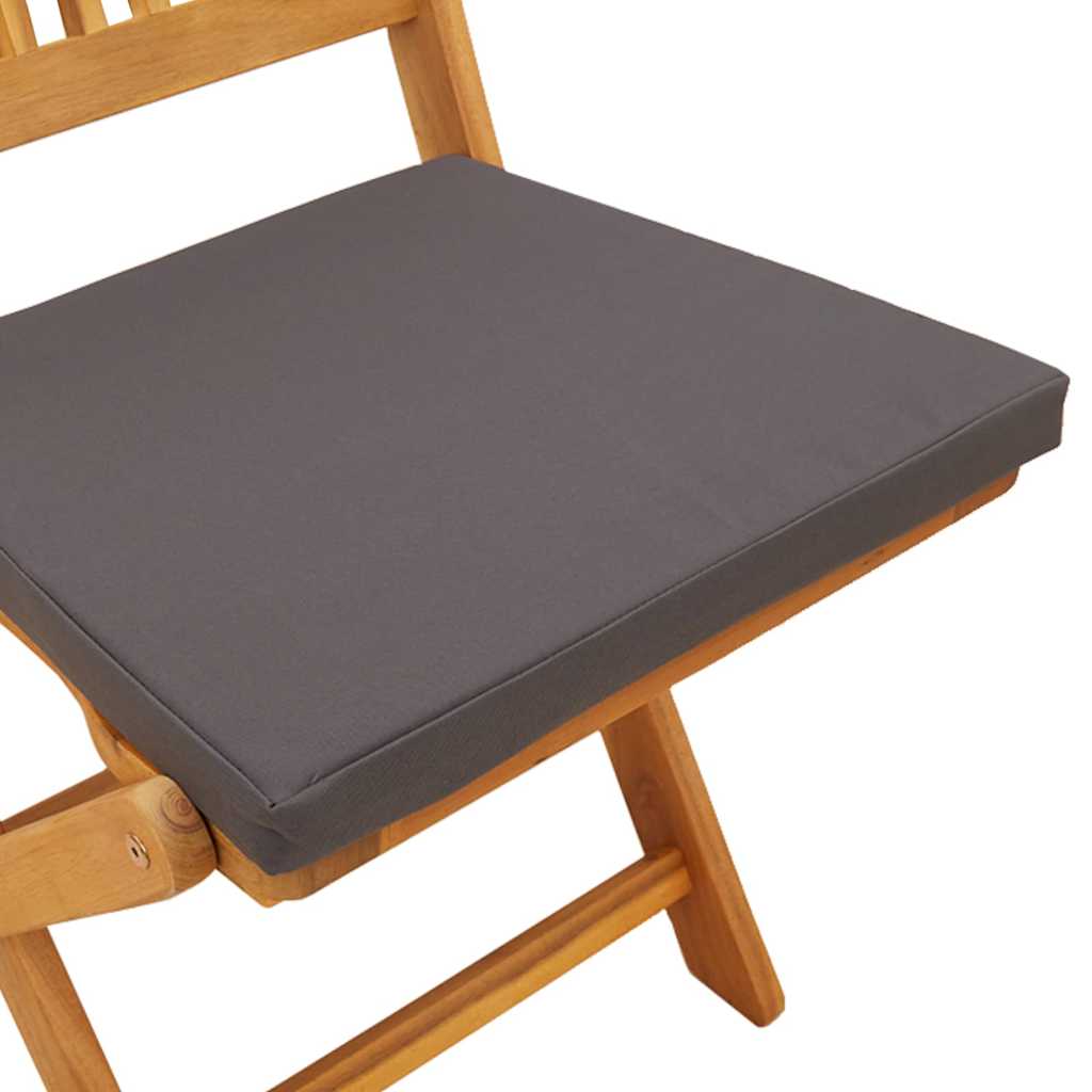 Klappstuhl 4 pcs Grau 49 x 57,5 x 92 cm Massivholz Akazie