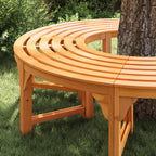 Baumbank 2 pcs Natur 160 x 80 x 45cm Massives Eukalyptus Holz