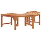 Baumbank 2 pcs Natur 160 x 80 x 45cm Massives Eukalyptus Holz