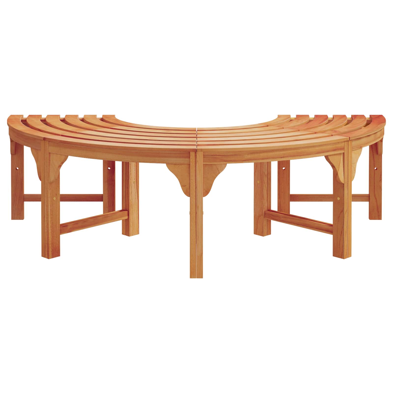 Baumbank 2 pcs Natur 160 x 80 x 45cm Massives Eukalyptus Holz