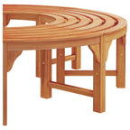 Baumbank 2 pcs Natur 160 x 80 x 45cm Massives Eukalyptus Holz