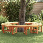 Baumbank 2 pcs Natur 160 x 80 x 45cm Massives Eukalyptus Holz