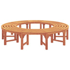 Baumbank 2 pcs Natur 160 x 80 x 45cm Massives Eukalyptus Holz
