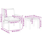 Gartensofa-set 6 pcs Braun Massivholz Akazie