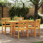 Bank Outdoor 4 pcs Natur 56 x 55,5 x 90 cm Massivholz Akazie