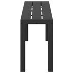 Gartenbank Schwarz 100 x 28 x 45 cm Stahl