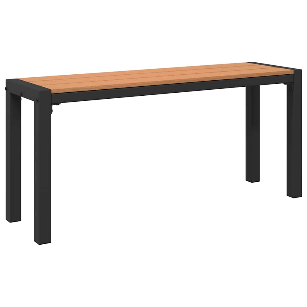 Gartenbank Braun 100 x 28 x 45 cm Stahl