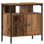 Badezimmermöbel-Set mit Regal 3 pcs Altholz Holzwerkstoff