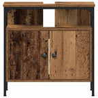 Badezimmermöbel Set mit Regal 3 pcs Altholz Holzwerkstoff
