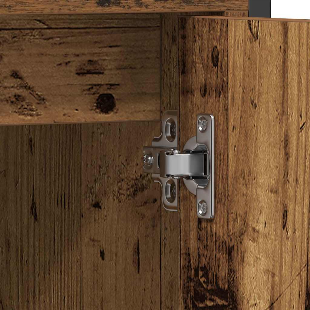 Badezimmermöbel Set mit Speicher 3 pcs Braun 33 x 33 x 120.5 cm