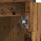 Badezimmermöbel-Set mit Regal mit Tür 3 pcs Braun Holzwerkstoff