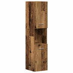 Badezimmermöbel-Set mit Schubladen 4 pcs Altholz Holzwerkstoff