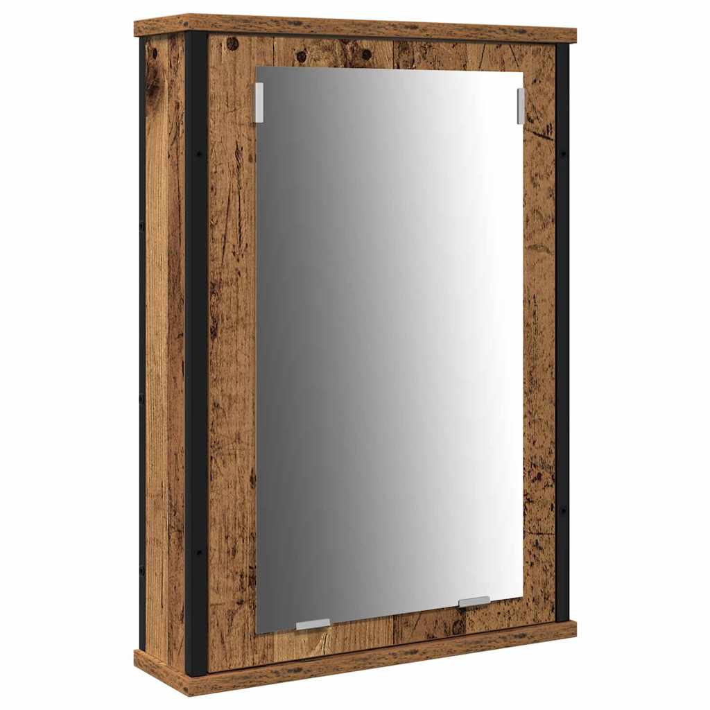 Badezimmermöbel-Set mit Regal 4 pcs Altholz Holzwerkstoff