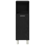 Badezimmermöbel-Set mit Regal 3 pcs Schwarz 30 x 30 x 99,5 cm
