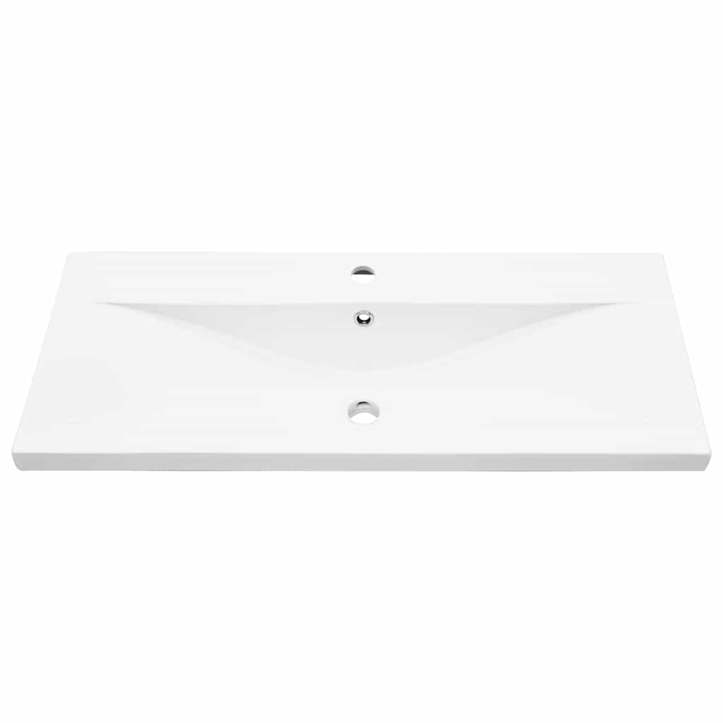 Badezimmerschrank Schwarz Eichen-Optik 90 x 38,5 x 46 cm