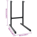 Dip Station Schwarz 103,5 x 66,5 x 121,5 cm
