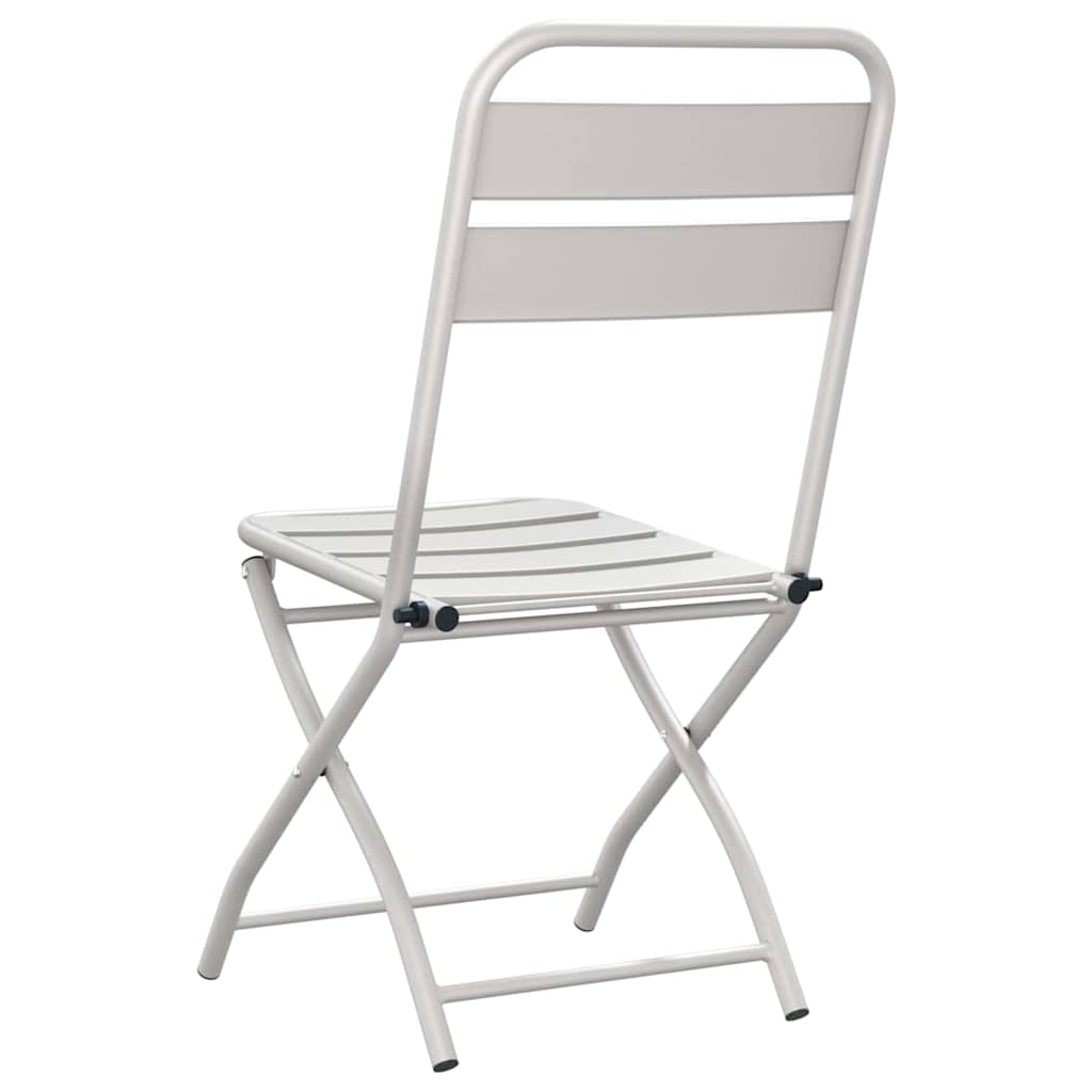 Gartenklappstuhl 2 pcs Beige 42 x 52 x 82 cm