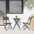 Gartenklappstuhl 2 pcs Anthrazit 42 x 52 x 82 cm