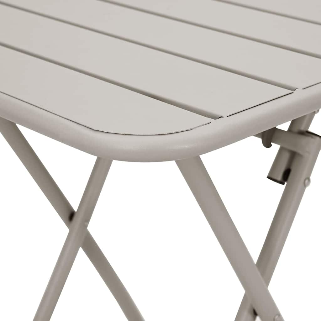 Bistrotisch Beige 55 x 55 x 72,5 cm Pulverbeschichteter Stahl