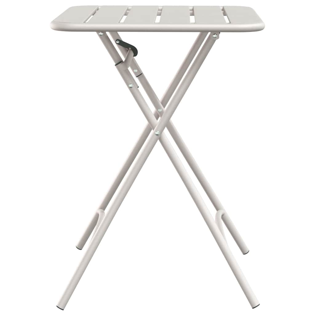 Bistrotisch Beige 55 x 55 x 72,5 cm Pulverbeschichteter Stahl