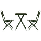 Bistrogarnitur 3 pcs Grün Stahl