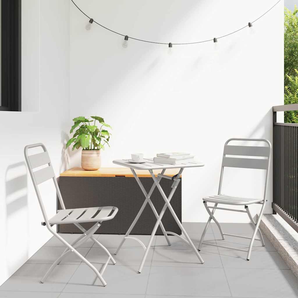 Bistrogarnitur 3 pcs Beige Stahl