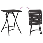 Bistrogarnitur 3 pcs Anthrazit Stahl
