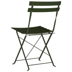 Gartenklappstuhl 2 pcs Grün 42 x 46 x 82cm Metall