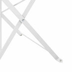 Gartenklappstuhl 2 pcs Weiß 42 x 46 x 82cm Metall